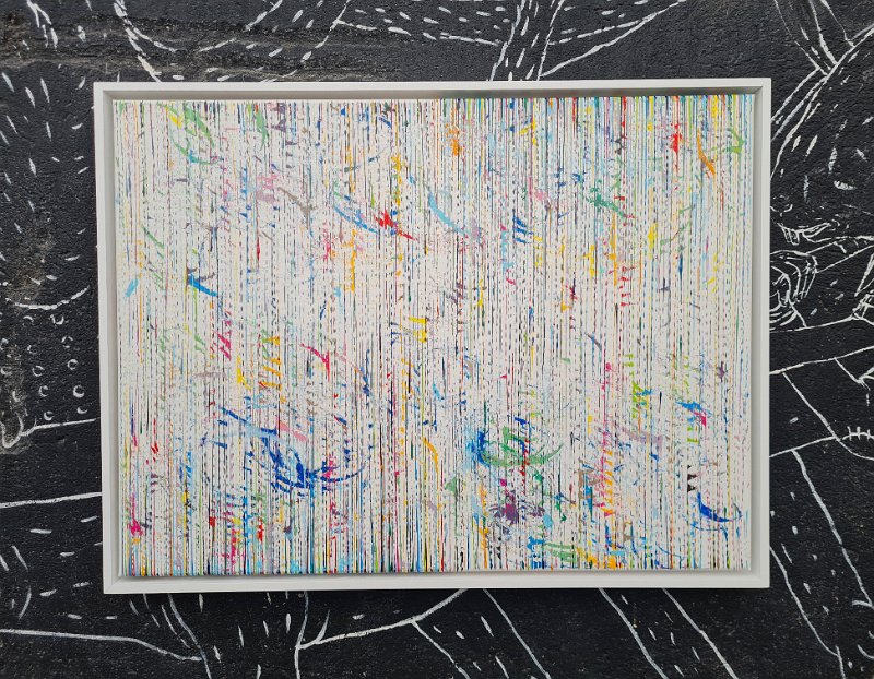 Coloured lines 2 2017, Flying, 60x80 +R, Acryl-Lack auf LW, € 890 SOLD